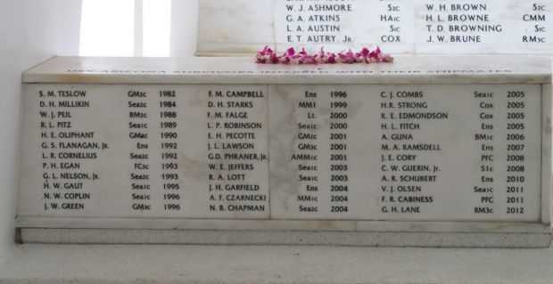 U.S.S. ARIZONA MEMORIAL SHRINE ROOM PANEL B