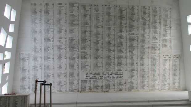 U.S.S. ARIZONA MEMORIAL SHRINE ROOM PANEL A