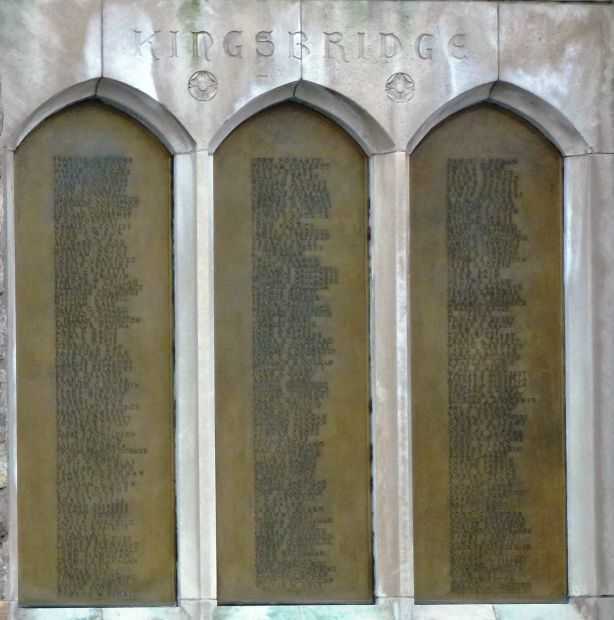 RIVERDALE, SPUYTENDUYVIL, KINGSBRIDGE MEMORIAL BELL TOWER KINGSBRIDGE PLAQUES