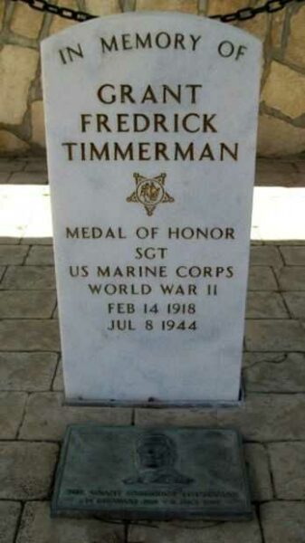 GRANT FREDERICK TIMMERMAN MEDAL OF HONOR WAR MEMORIAL