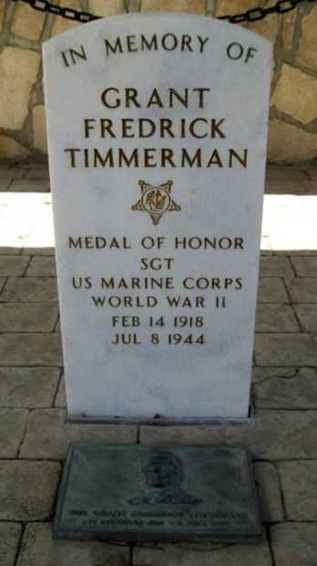 GRANT FREDERICK TIMMERMAN MEDAL OF HONOR WAR MEMORIAL