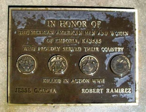 EMPORIA’S MEXICAN AMERICAN VETERANS MEMORIAL PLAQUE