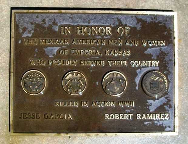 EMPORIA’S MEXICAN AMERICAN VETERANS MEMORIAL PLAQUE