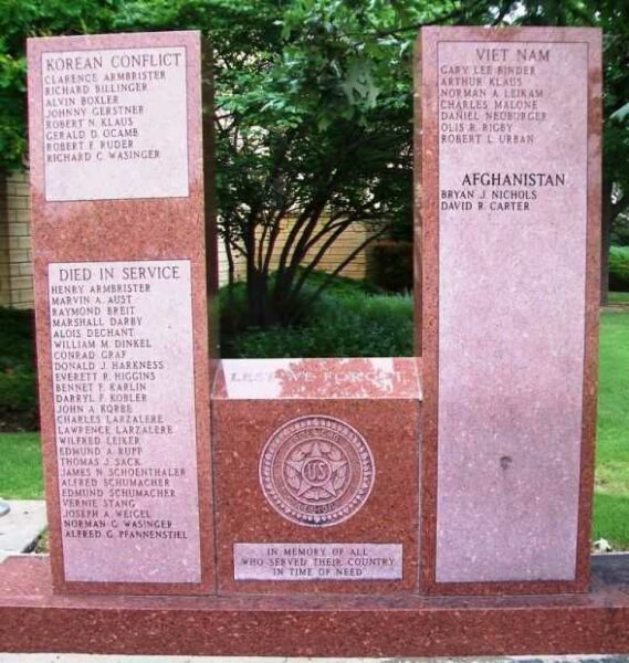 HAYS WAR VETERANS MEMORIAL RIGHT STONES