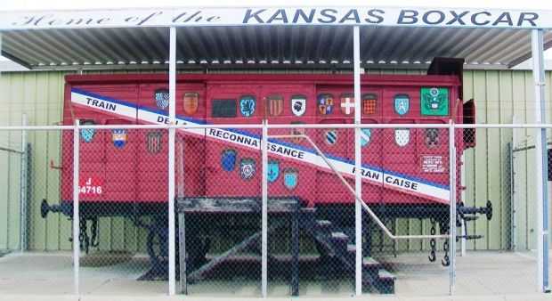 KANSAS 40&8 BOXCAR WAR MEMORIAL
