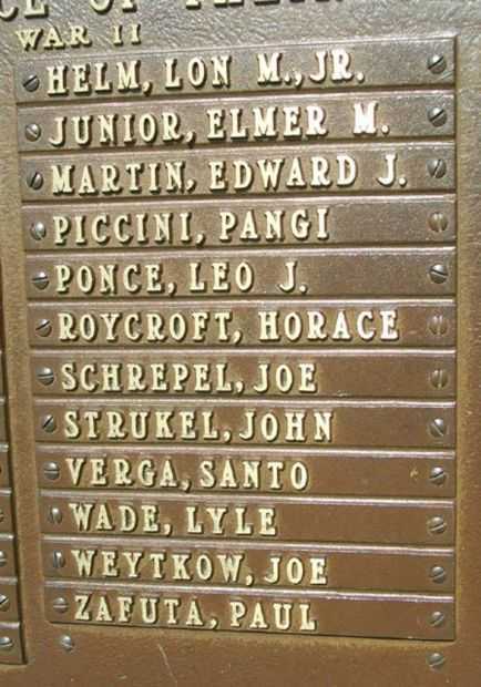 AMERICAN LEGION POST 182 MEMORIAL PLAQUE B