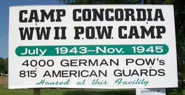 CAMP CONCORDIA WWII P.O.W. CAMP MEMORIAL MARKER