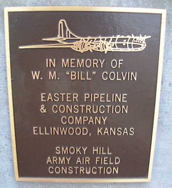 W. M. “BILL” COLVIN WAR MEMORIAL PLAQUE