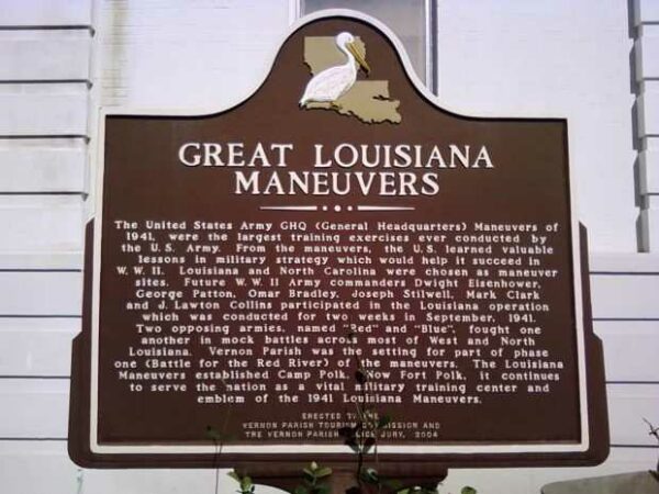 GREAT LOUISIANA MANEUVERS MEMORIAL MARKER