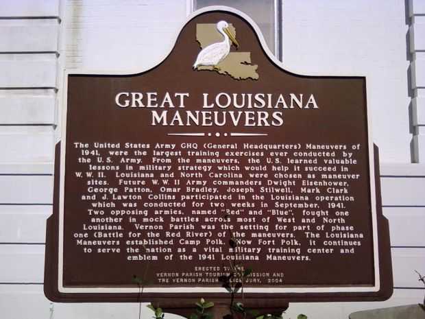 GREAT LOUISIANA MANEUVERS MEMORIAL MARKER