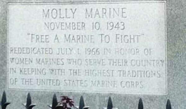 MOLLY MARINE MEMORIAL STONE