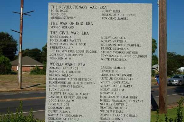 BUNKIE WAR VETERANS MEMORIAL PANEL A