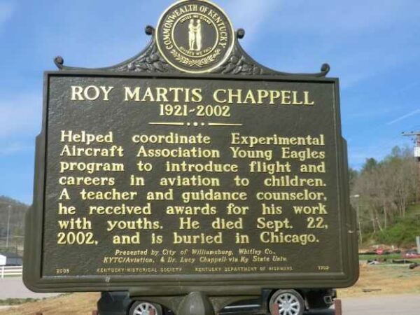 ROY MARTIS CHAPPELL WAR MEMORIAL MARKER BACK
