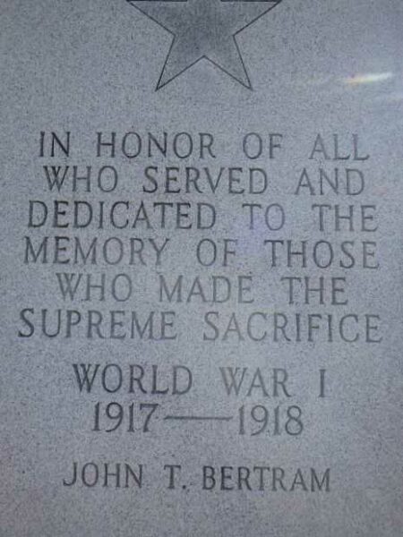 FOUNTAIN RUN WORLD WARS MEMORIAL STONE A