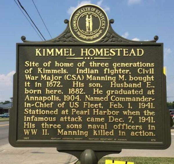KIMMEL HOMESTEAD MEMORIAL MARKER
