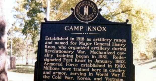 CAMP KNOX MEMORIAL MARKER
