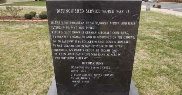 COLONEL HERSCHEL H. GREEN WAR MEMORIAL FRONT