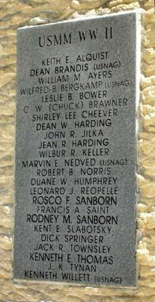 USMM WWII MEMORIAL STONE B