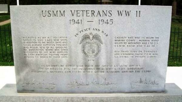 USMM VETERANS WWII MEMORIAL FRONT