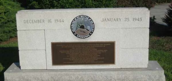 MARYLAND CHAPTER VETERANS OF THE BATTLE OF THE BULGE WAR MEMORIAL