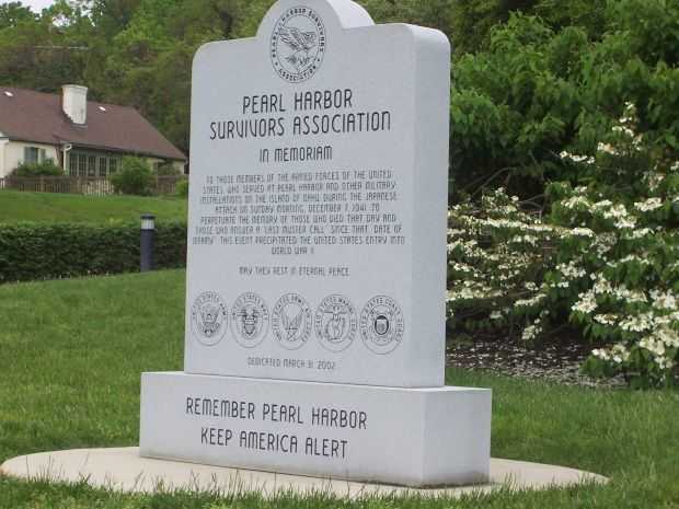 ANNAPOLIS PEARL HARBOR SURVIVORS ASSOCIATION MEMORIAL FRONT
