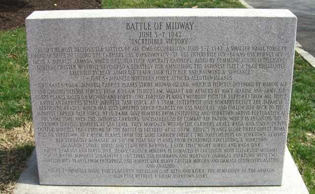 BATTLE OF MIDWAY MEMORIAL STONE J