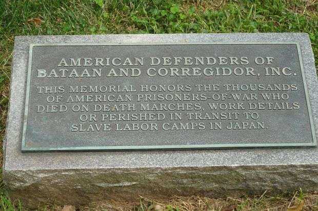 AMERICAN DEFENDERS OF BATAAN AND CORREGIDOR MEMORIAL TREE PLAQUE