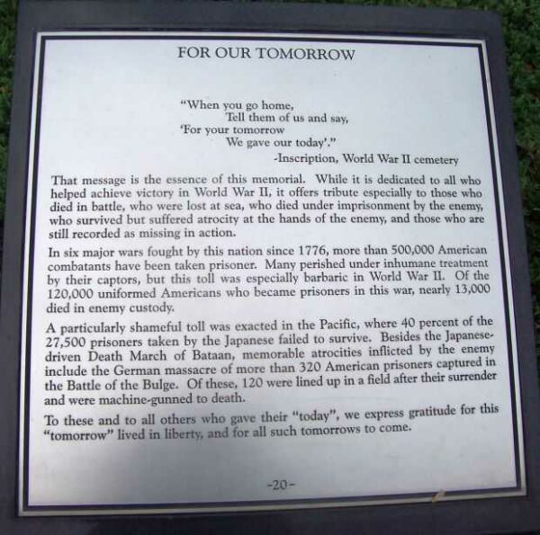 MARYLAND WORLD WAR II MEMORIAL PLAQUE T