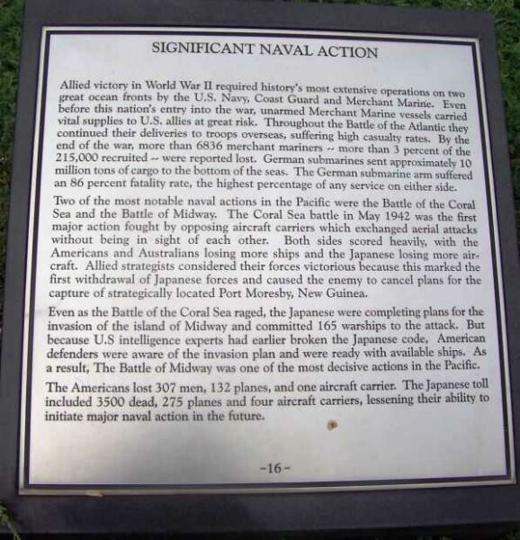 MARYLAND WORLD WAR II MEMORIAL PLAQUE P