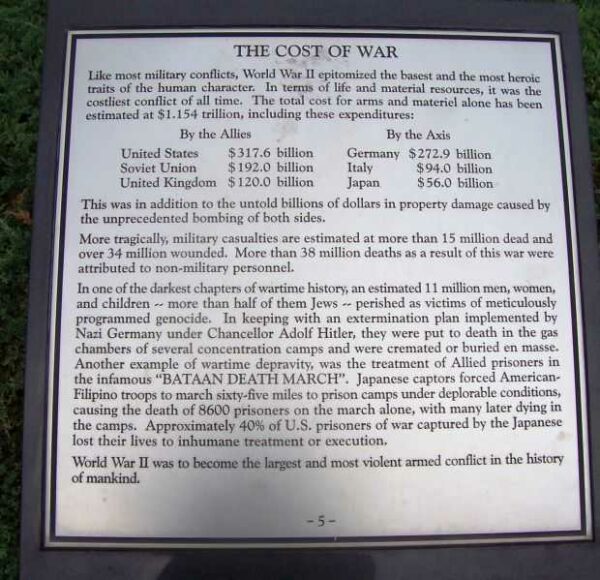 MARYLAND WORLD WAR II MEMORIAL PLAQUE E