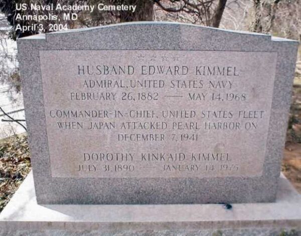HUSBAND EDWARD KIMMEL WAR MEMORIAL
