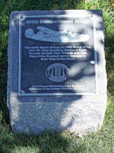 ARLINGTON CEMETERY 484TH BOMBARDMENT GROUP WAR MEMORIAL