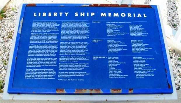 LIBERTY SHIP MEMORIAL PLAQUE