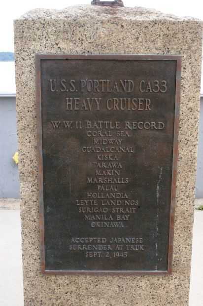 U.S.S. PORTLAND CA33 WAR MEMORIAL
