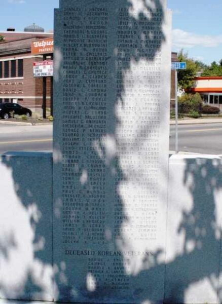 WARD SIX WORLD WAR II MEMORIAL HONOR ROLL STONE