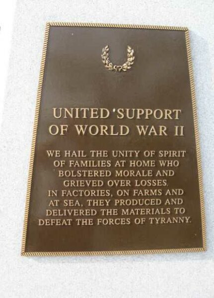 GLOUCESTER WWII MEMORIAL PLAQUE C