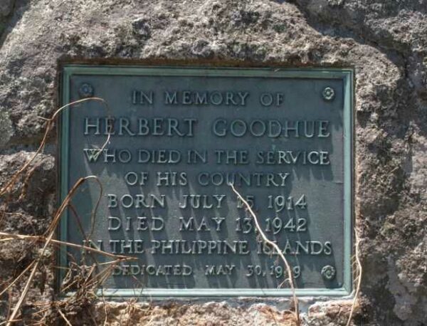 HERBERT GOODHUE WAR MEMORIAL PLAQUE