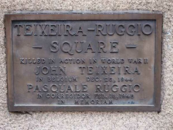 TEIXEIRA-RUGGIO SQUARE MEMORIAL PLAQUE