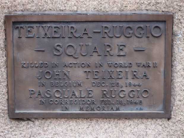 TEIXEIRA-RUGGIO SQUARE MEMORIAL PLAQUE