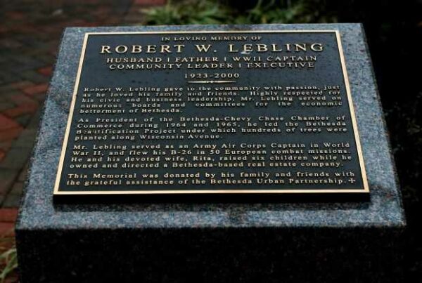 ROBERT W. LEIBLING WAR MEMORIAL PLAQUE