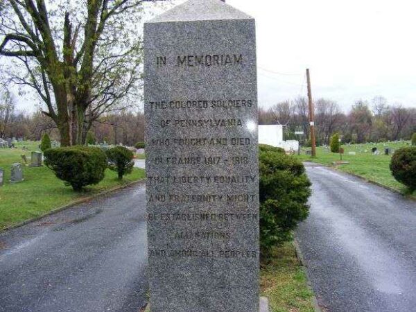 EDEN CEMETERY COLORED SOLDIERS WORLD WAR I MEMORIAL
