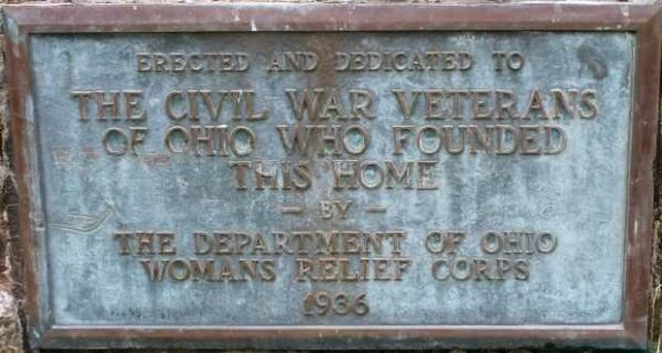 OHIO SOLDIER’ AND SAILOR’ ORPHANS’ HOME CIVIL WAR MEMORIAL PLAQUE