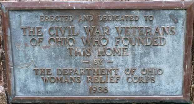 OHIO SOLDIER’ AND SAILOR’ ORPHANS’ HOME CIVIL WAR MEMORIAL PLAQUE