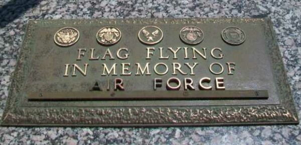 FRANKLIN HILLS MEMORY GARDEN MEMORIAL FIELD OF FLAGS PLAQUE D