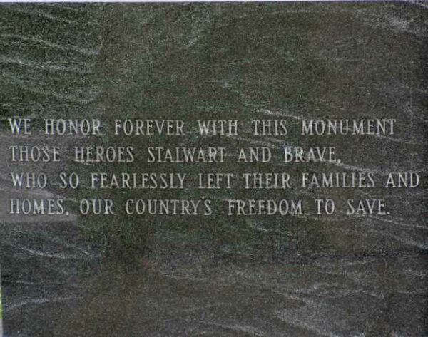 WILLIAMSBURG VETERANS MEMORIAL TABLET A