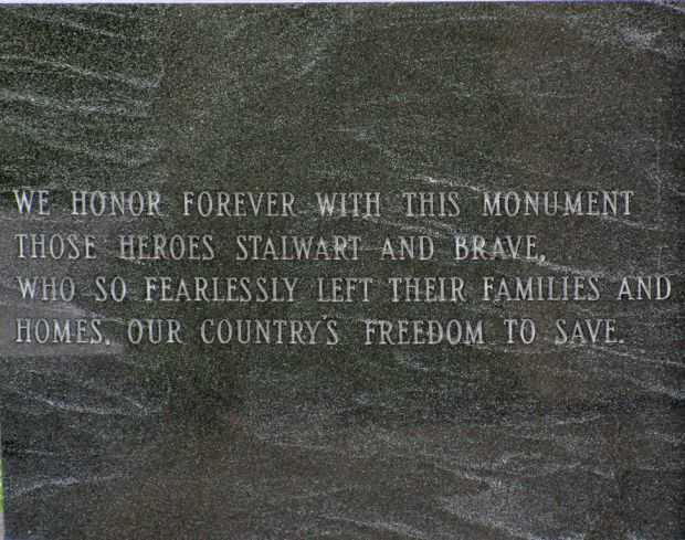 WILLIAMSBURG VETERANS MEMORIAL TABLET A