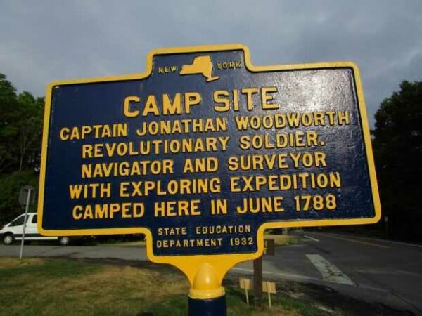 CAMP SITE REVOLUTIONARY WAR SOLDIER MEMORIAL MARKER