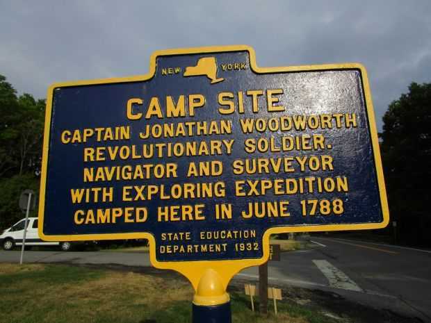 CAMP SITE REVOLUTIONARY WAR SOLDIER MEMORIAL MARKER