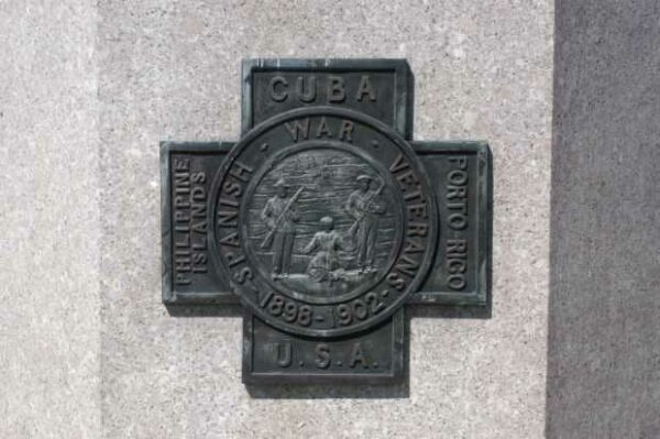 DOVER SPANISH AMERICAN WAR MEMORIAL PLAQUE D