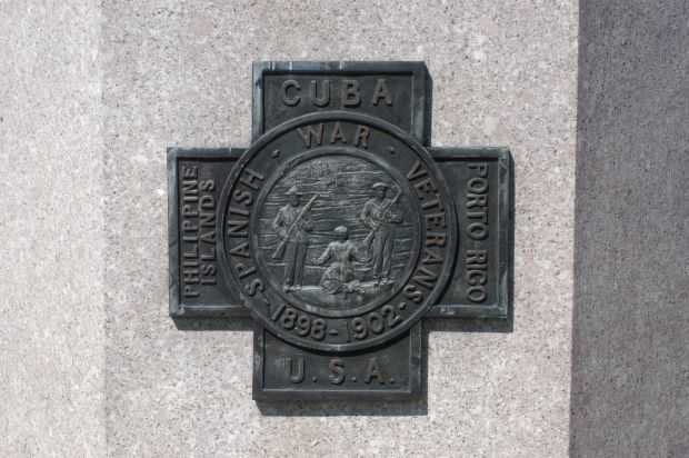 DOVER SPANISH AMERICAN WAR MEMORIAL PLAQUE D